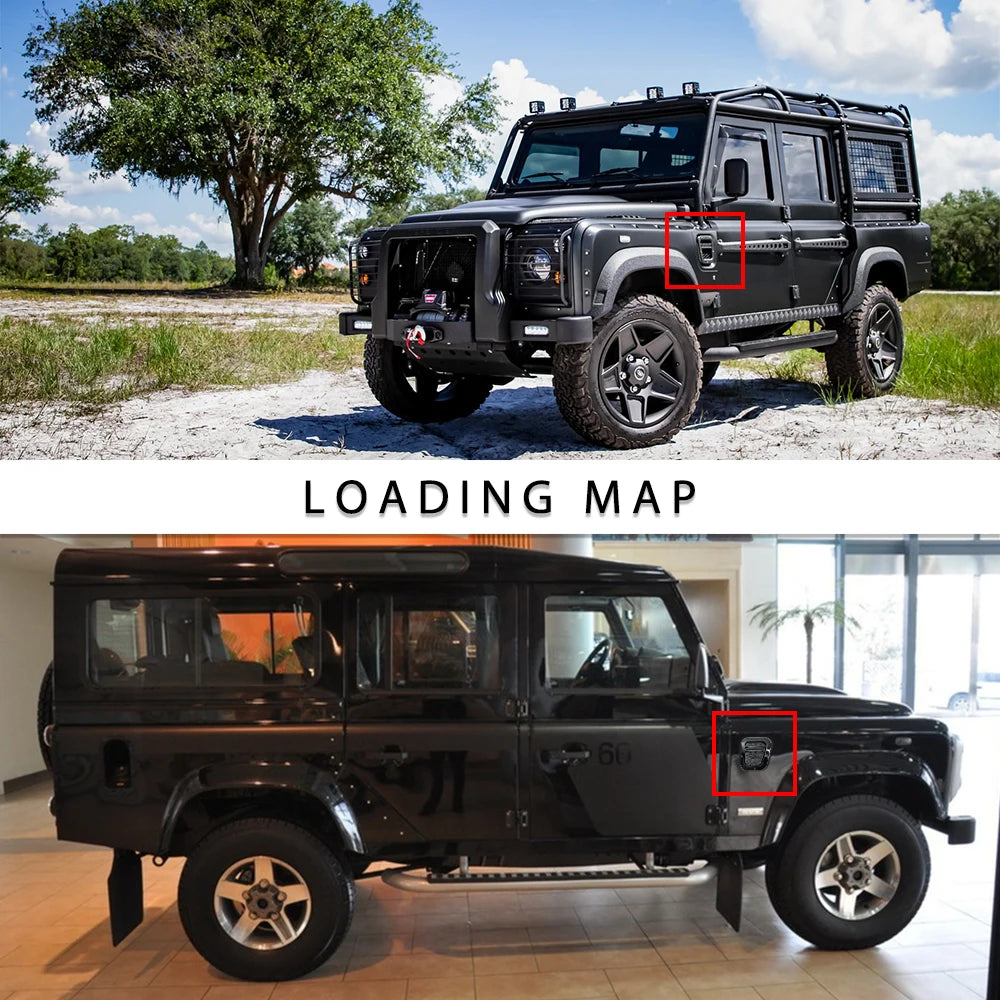 Grilles latérales pour Land Rover Defender