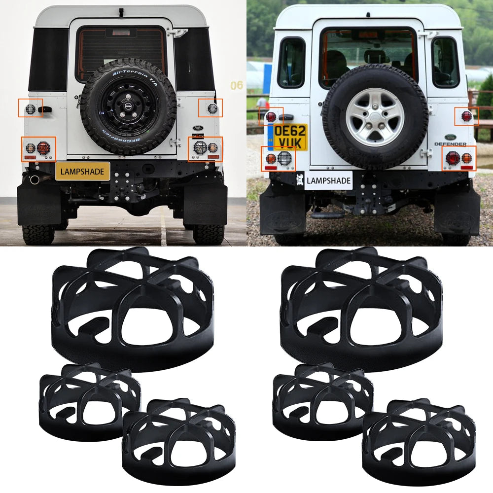 Caches de feux arrière en aluminium – Land Rover Defender 90 / 110 – 4All Offroad