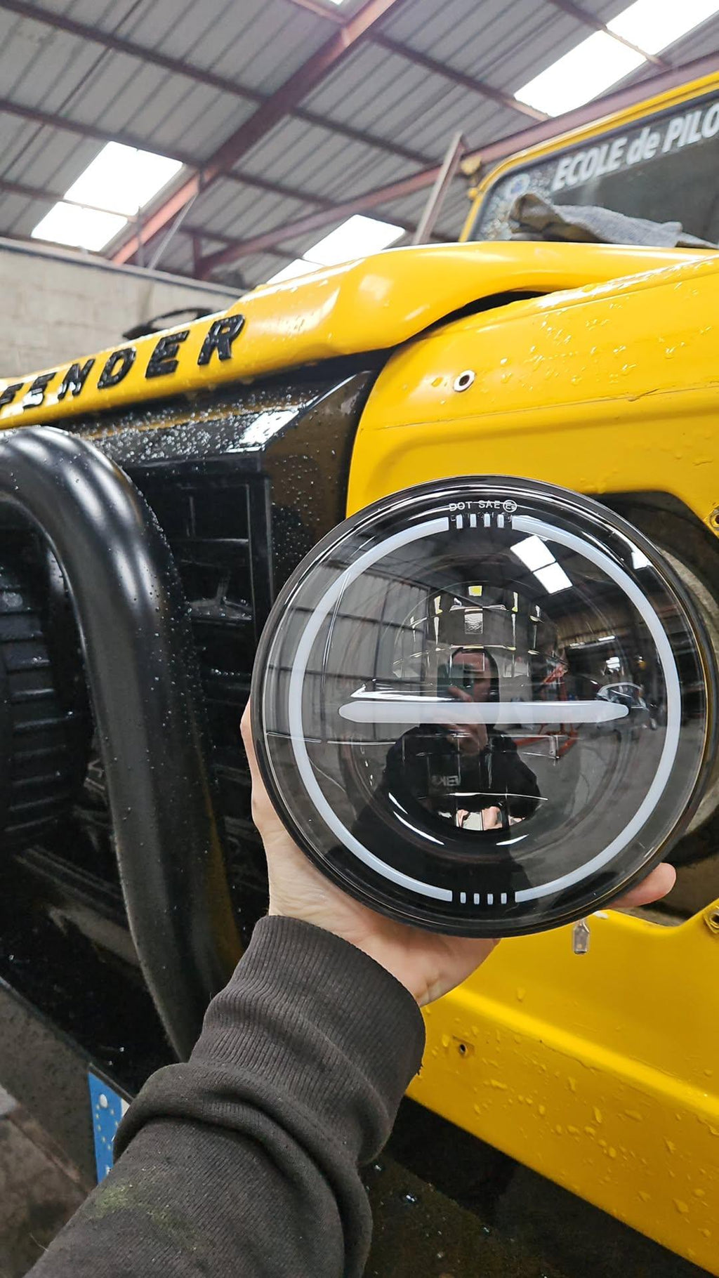 Feux Led 7 pouces T-vision+ pour Land Rover Defender/Jeep Wrangler/Patrol Y60