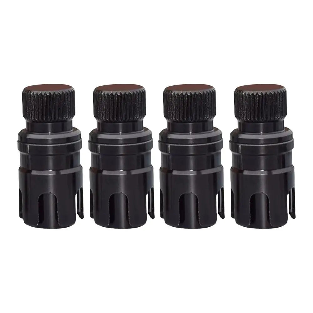 Kit 4 mini valve à dégonflage rapide noir ou rouge