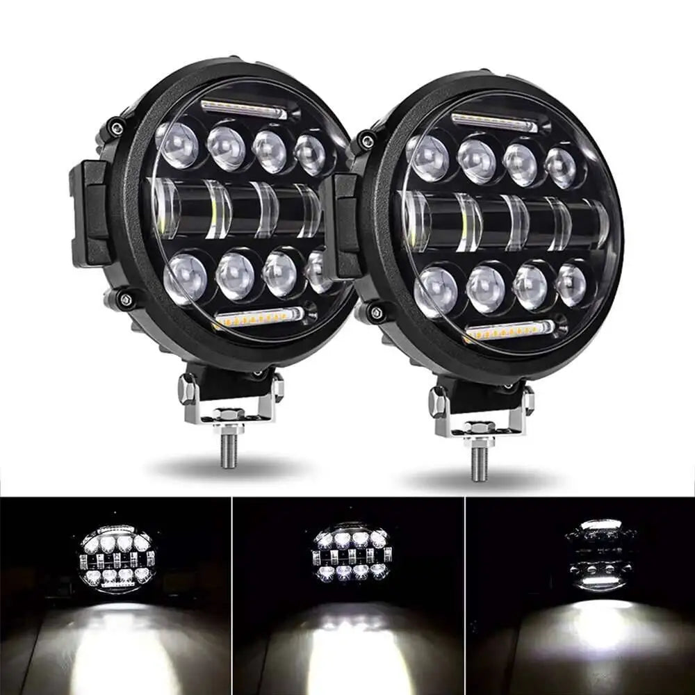Paire de longue portée Led 7 Pouces 4AllVision